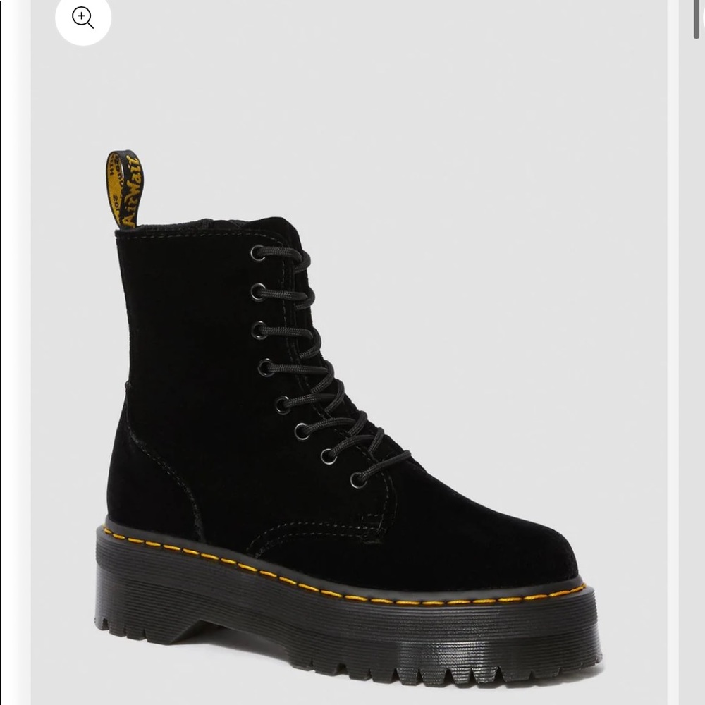 Super rare dr marten Jadon velvet platform boots
